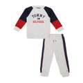 Baby Boy Heather Colorblock Fleece Sweatsuit