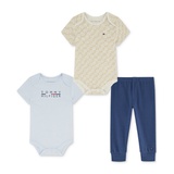 Baby Boys Logo-Print Bodysuits & Jogger Pants 3 Piece Set