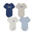 Baby Boys Patterned Short-Sleeve Bodysuits Pack of 4