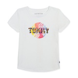 Little Girls Surf Flip Sequinned Logo Graphic T-Shirt