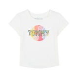 Toddler Girls Surf Stiched Sequin Logo Graphic T-Shirt