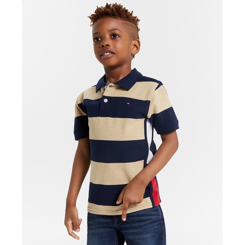 타미힐피거 Toddler Boys Colorblocked Stripe Polo Shirt