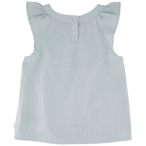 타미힐피거 Big Girls Short Sleeve Denim Top