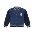 Big Girls Denim Varsity Jacket