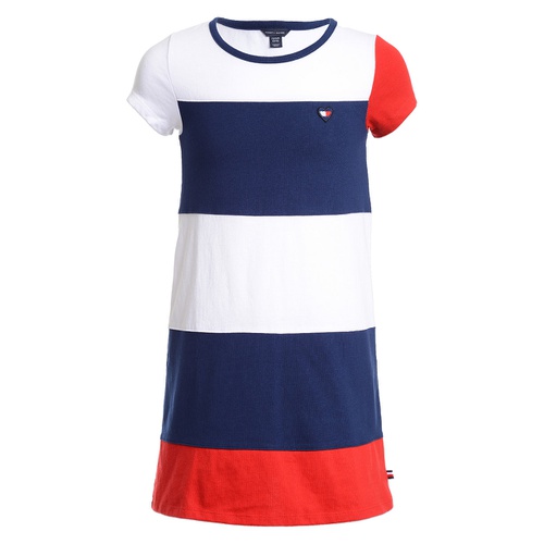 타미힐피거 Little Girls Colorblock Jersey Dress