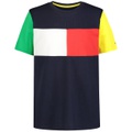 Big Boys Flag Block Colorblocked Cotton Short-Sleeve T-Shirt