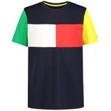 Big Boys Flag Block Colorblocked Cotton Short-Sleeve T-Shirt