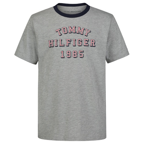 타미힐피거 Big Boys 1985 Logo Graphic Ringer T-Shirt