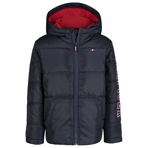 타미힐피거 Big Boys Hilfiger Sleeve Graphic Puffer Jacket