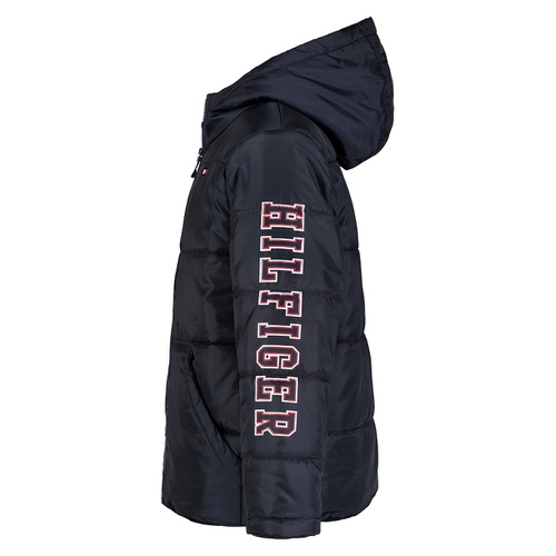 타미힐피거 Big Boys Hilfiger Sleeve Graphic Puffer Jacket