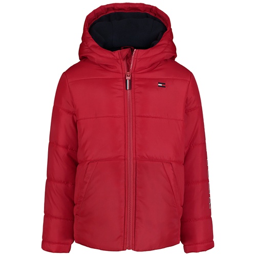 타미힐피거 Big Boys Hilfiger Sleeve Graphic Puffer Jacket