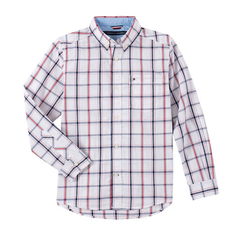 타미힐피거 Big Boys Samuel Plaid Button-Down Shirt