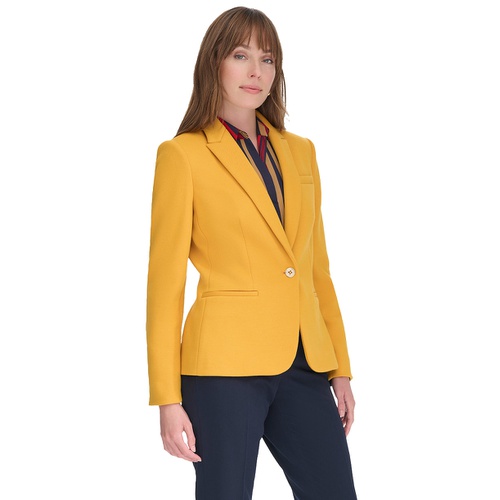 타미힐피거 Womens One-Button Blazer