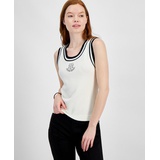 Womens Monogram Logo Sleeveless Sweater