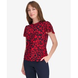 Womens Short Sleeve Blouse with Butterfly Sleeves