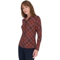 Womens Printed Button-Front Shirt