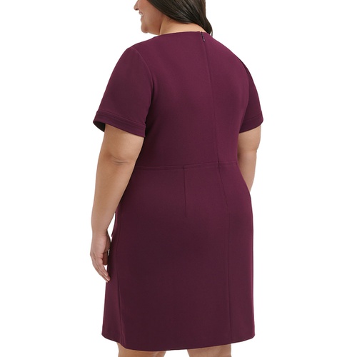 타미힐피거 Plus Size Patch-Pocket Shift Dress