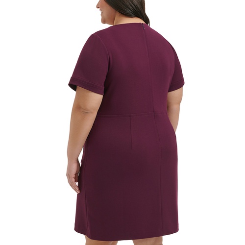 타미힐피거 Plus Size Patch-Pocket Shift Dress