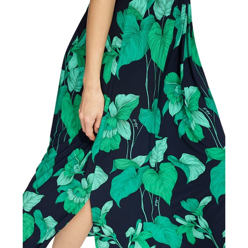 타미힐피거 Womens Floral Empire-Waist Maxi Dress