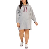 Plus Size Ottoman Hoodie Dress