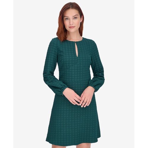 타미힐피거 Womens Embossed Houndstooth Knit Dress