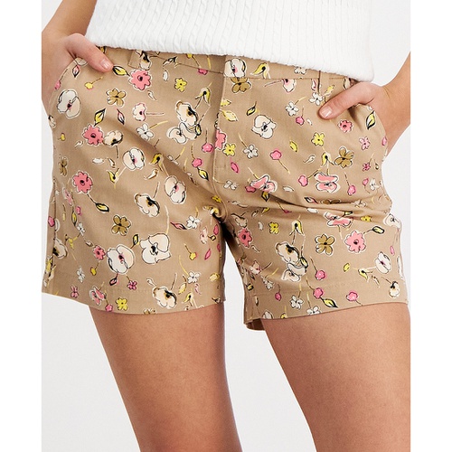 타미힐피거 Womens Hollywood Mid-Rise Printed Shorts