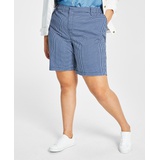 Plus Size Hollywood Gingham Bermuda Shorts