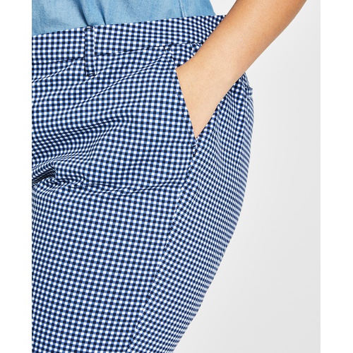 타미힐피거 Plus Size Hollywood Gingham Bermuda Shorts