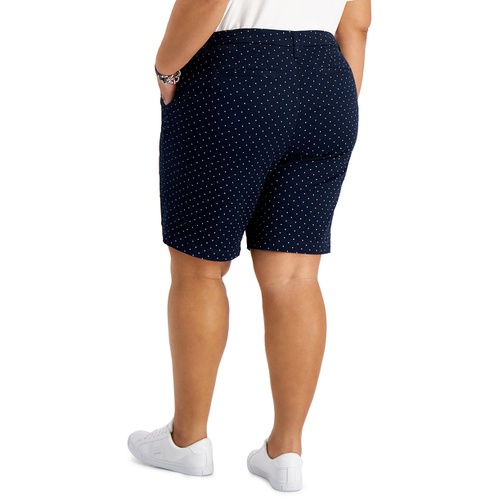 타미힐피거 Plus Size Hollywood Dot-Print Shorts