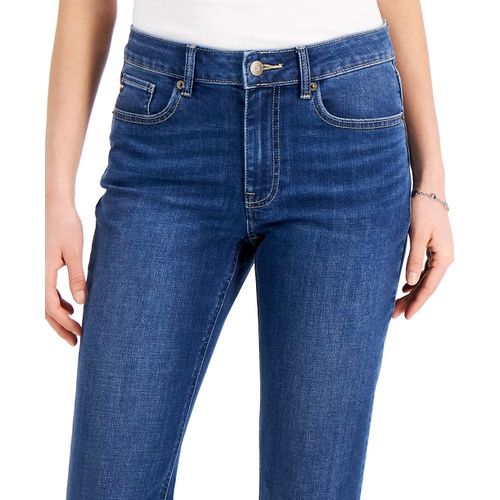 타미힐피거 Womens Tribeca TH Flex Straight Leg Ankle Jeans