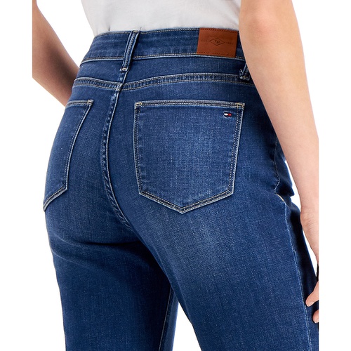 타미힐피거 Womens Tribeca TH Flex Straight Leg Ankle Jeans