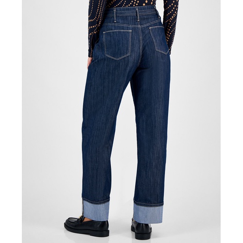 타미힐피거 Womens Utility Wide-Leg Jean