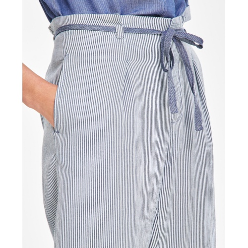 타미힐피거 Womens Cotton High-Rise Tie Pants