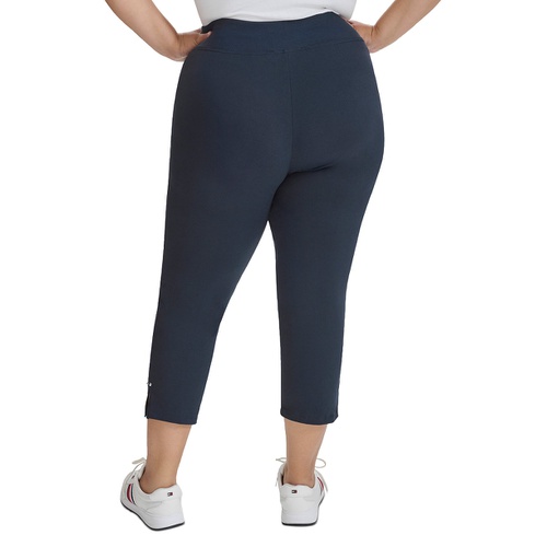 타미힐피거 Plus Size Side-Slit High-Rise Leggings