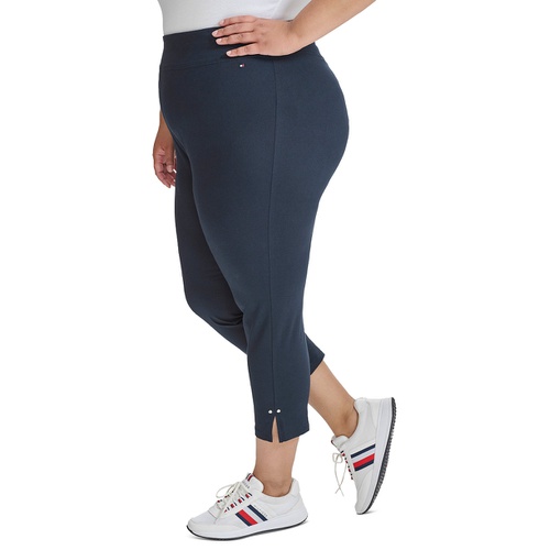 타미힐피거 Plus Size Side-Slit High-Rise Leggings