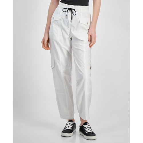 타미힐피거 Womens Pull-On Tie-Waist Cargo Pants