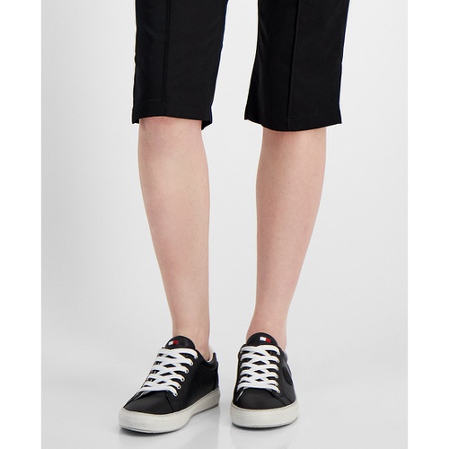 타미힐피거 Womens Solid Split-Hem Capri Pants