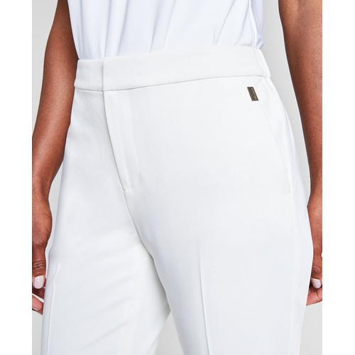 타미힐피거 Womens Cropped Elastic-Back Sloane Ankle Pants