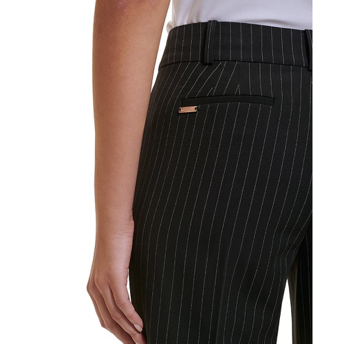 타미힐피거 Womens Striped Sutton Straight-Leg Trousers