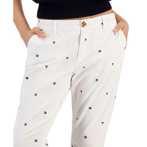 타미힐피거 Womens Hampton Heart Flag Chino Pants