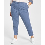 Plus Size Hampton Gingham Chino Pants