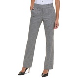 Womens Glen Plaid Sutton Boot-Leg Trousers