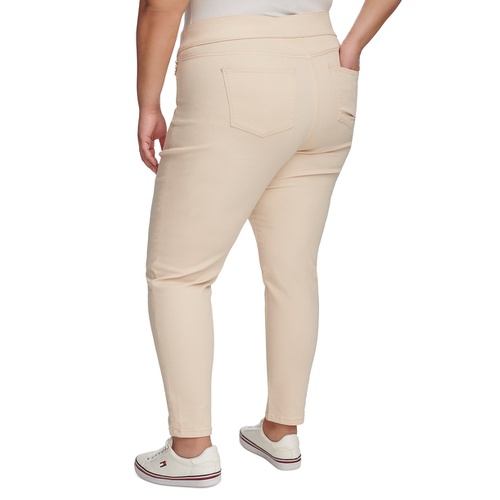 타미힐피거 Plus Size Gramercy Sateen Ankle Pants