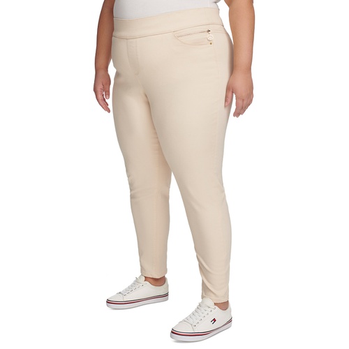 타미힐피거 Plus Size Gramercy Sateen Ankle Pants