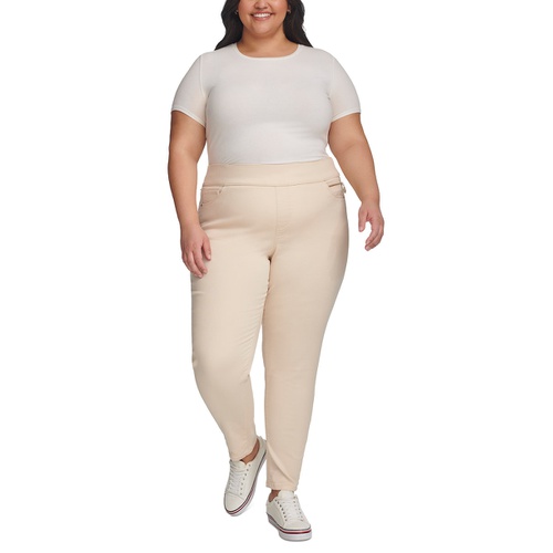 타미힐피거 Plus Size Gramercy Sateen Ankle Pants