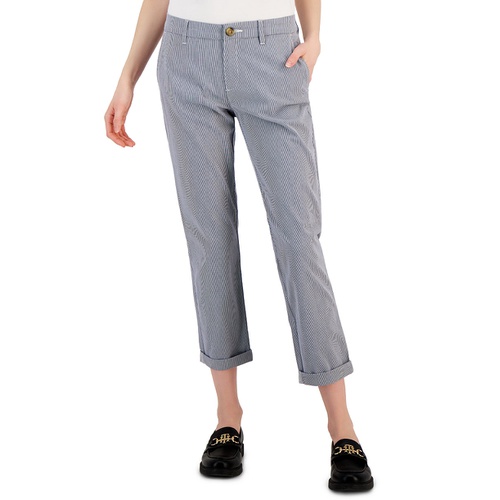 타미힐피거 Womens Striped TH Flex Hampton Chino Pants