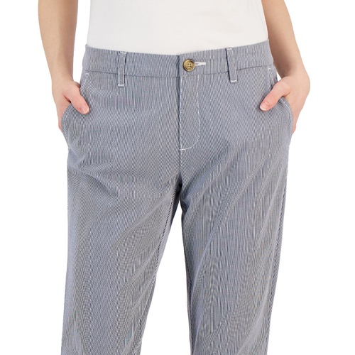 타미힐피거 Womens Striped TH Flex Hampton Chino Pants