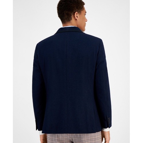 타미힐피거 Mens Modern-Fit Wool Blend Sport Coat