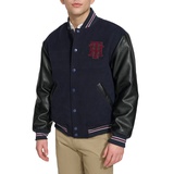 Mens Wool Mix Logo Varsity Jacket