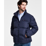 Mens Mixed-Media Puffer Jacket